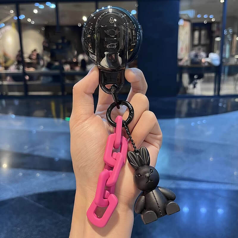 【MINI】チェーン&アニマルストラップキーケース〔Aタイプ〕