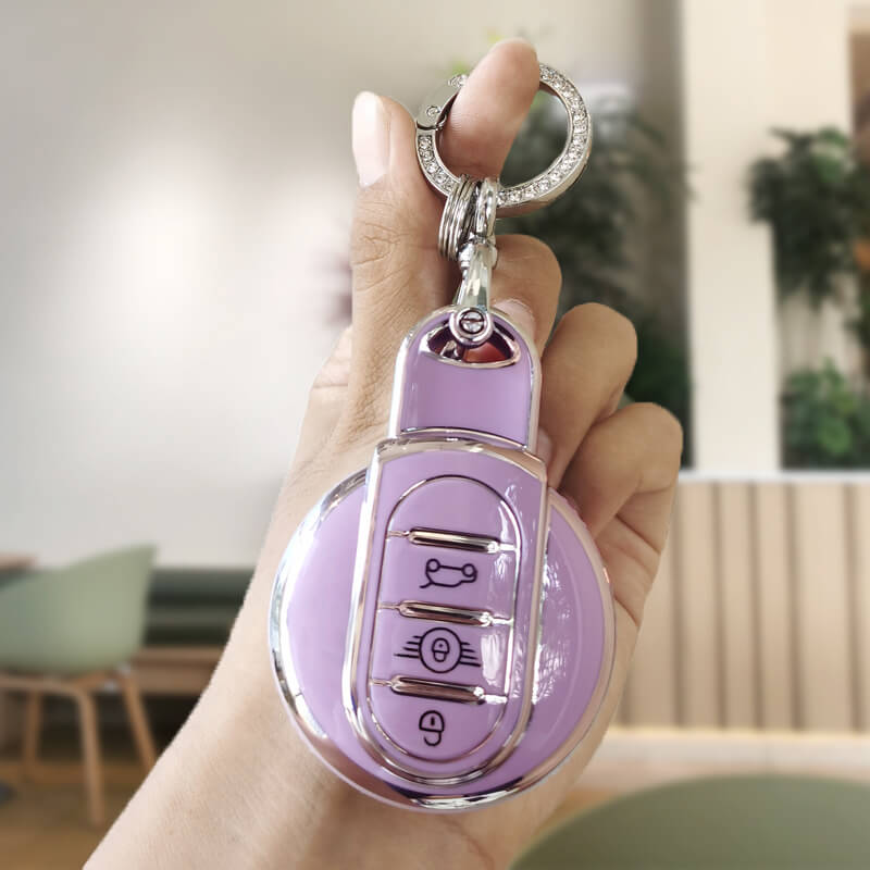 【MINI】キーリング付きメタルカバーキーケース〔Aタイプ〕