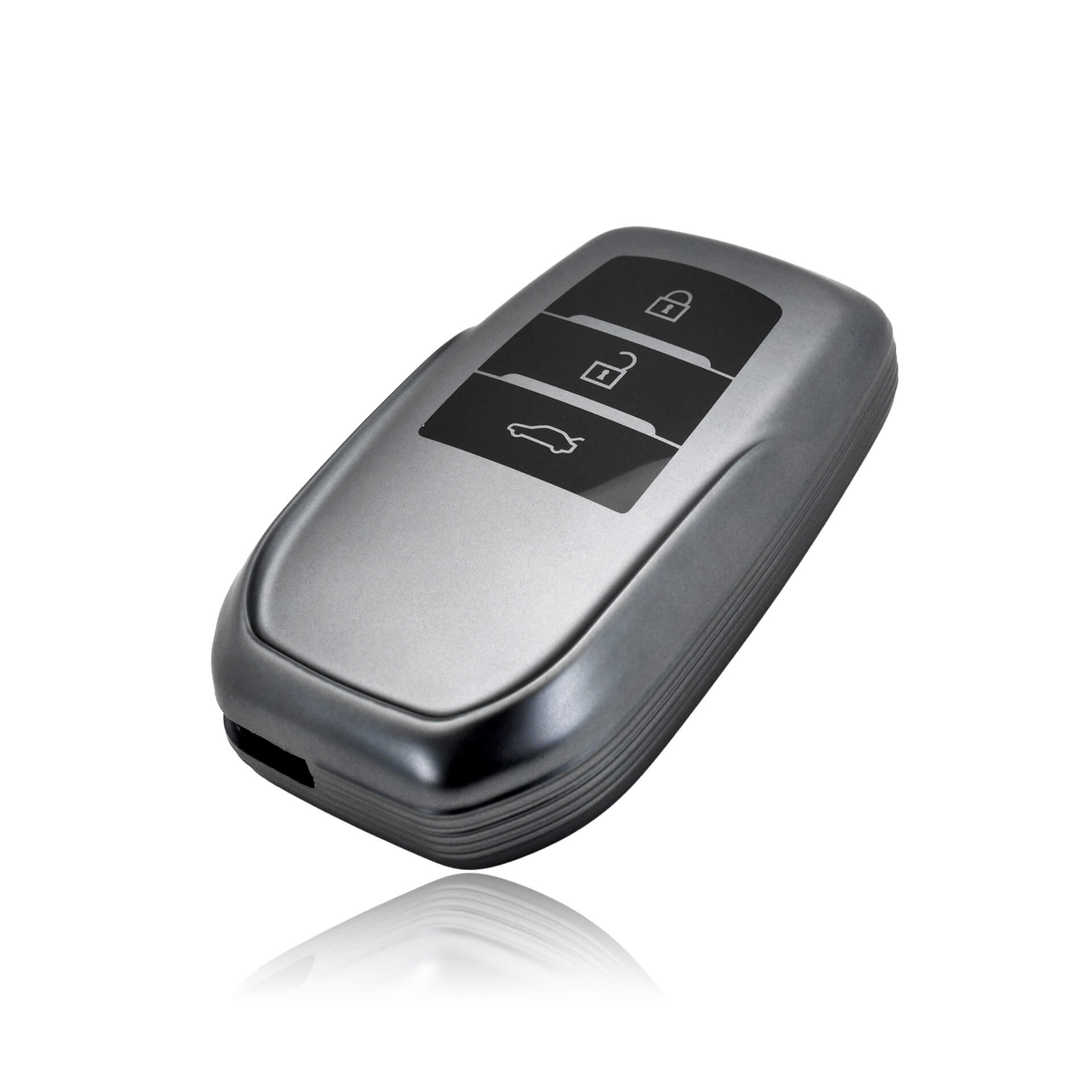 【トヨタ】メタル風TPUカバーキーケース〔Eタイプ〕