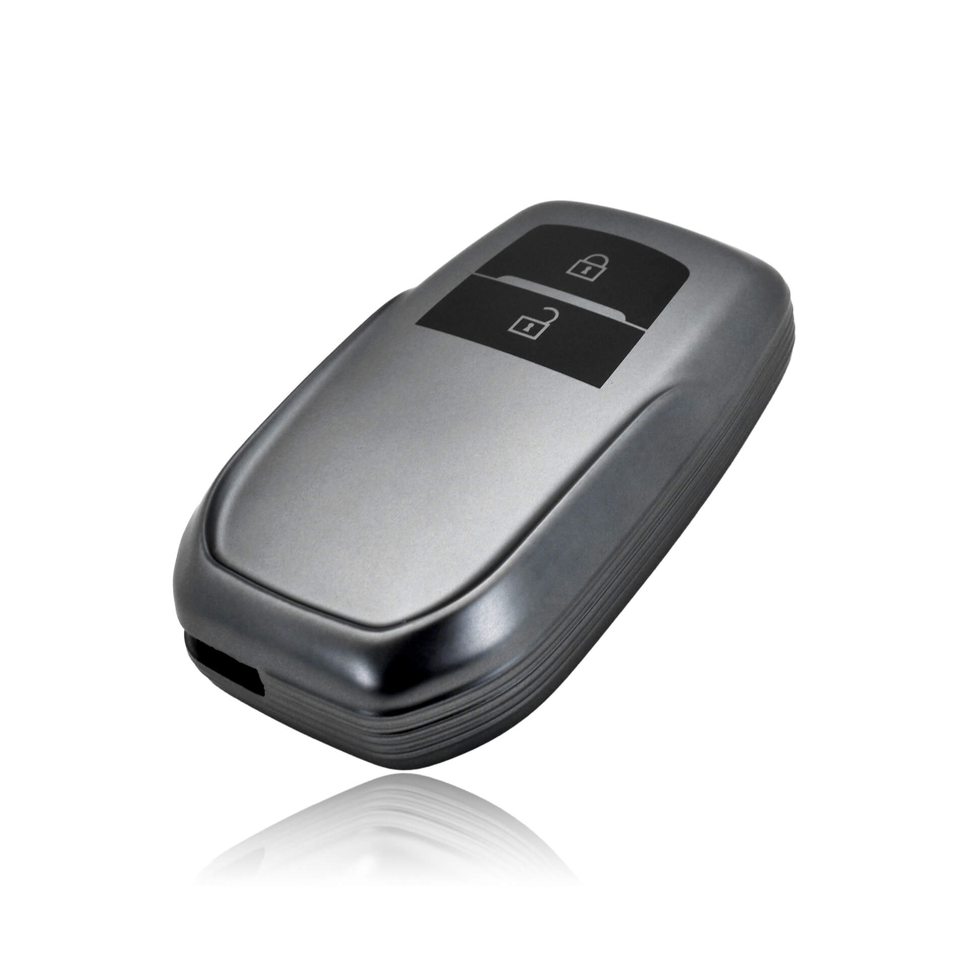 【トヨタ】メタル風TPUカバーキーケース〔Eタイプ〕