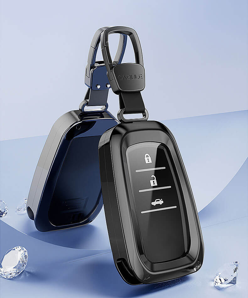 【トヨタ】窓付きメタルカバーキーケース〔Eタイプ〕