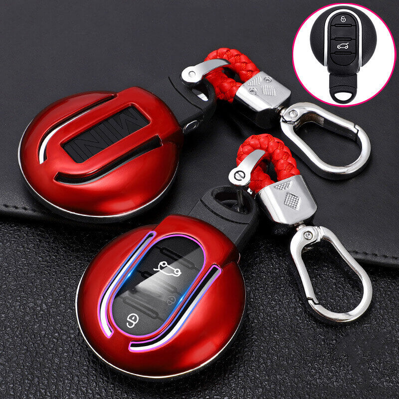 【MINI】バックル付きメタルカバーキーケース〔Aタイプ〕