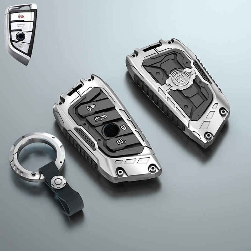 NEW【BMW】リングストラップ付きサイバーデザインキーケース〔Aタイプ〕