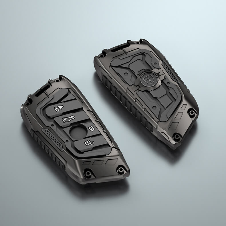 NEW【BMW】リングストラップ付きサイバーデザインキーケース〔Aタイプ〕