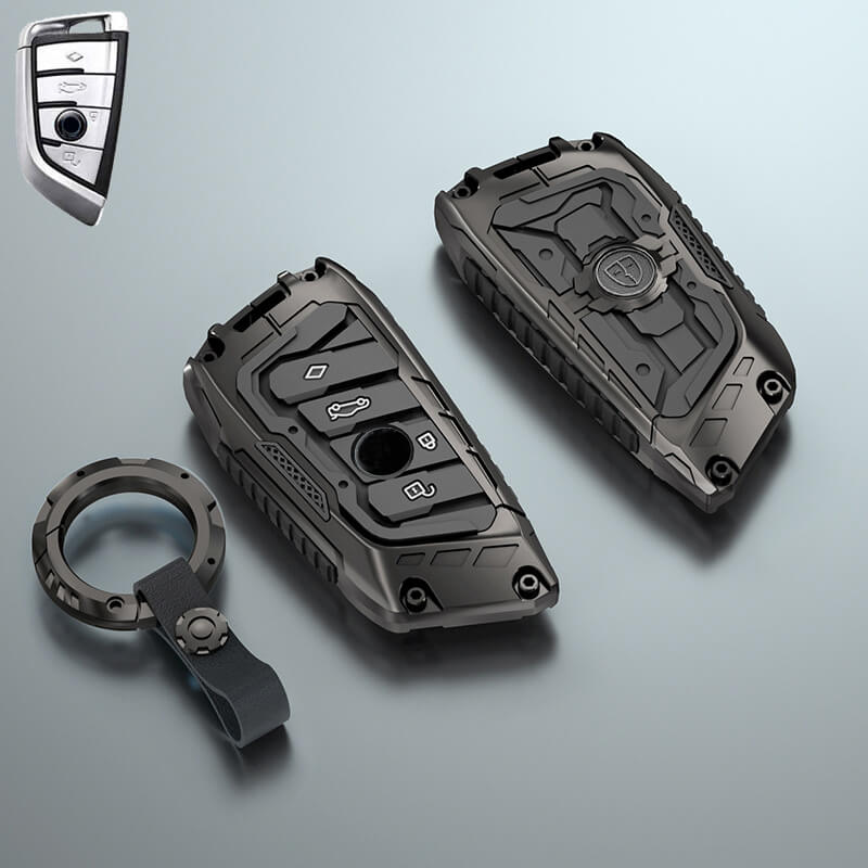 NEW【BMW】リングストラップ付きサイバーデザインキーケース〔Aタイプ〕