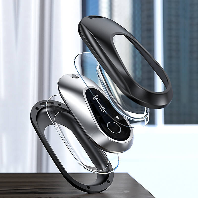 【ベンツ】バックル付きシンプルメタルキーケース〔Aタイプ〕