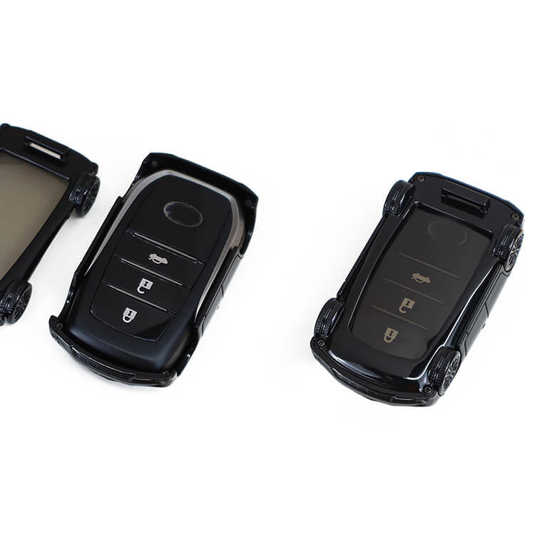 【トヨタ】ブラックメタリックスポーツカーキーケース〔Eタイプ〕