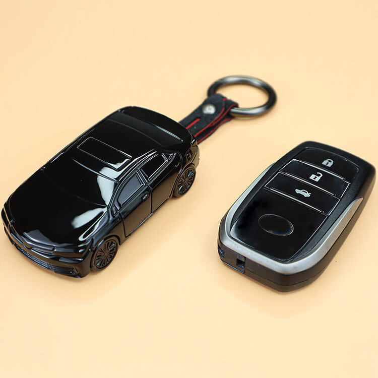 【トヨタ】ブラックメタリックスポーツカーキーケース〔Eタイプ〕