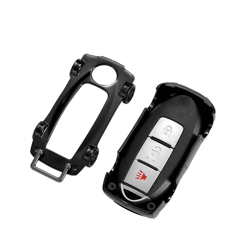 【日産】ブラックメタリックスポーツカーキーケース〔Aタイプ〕