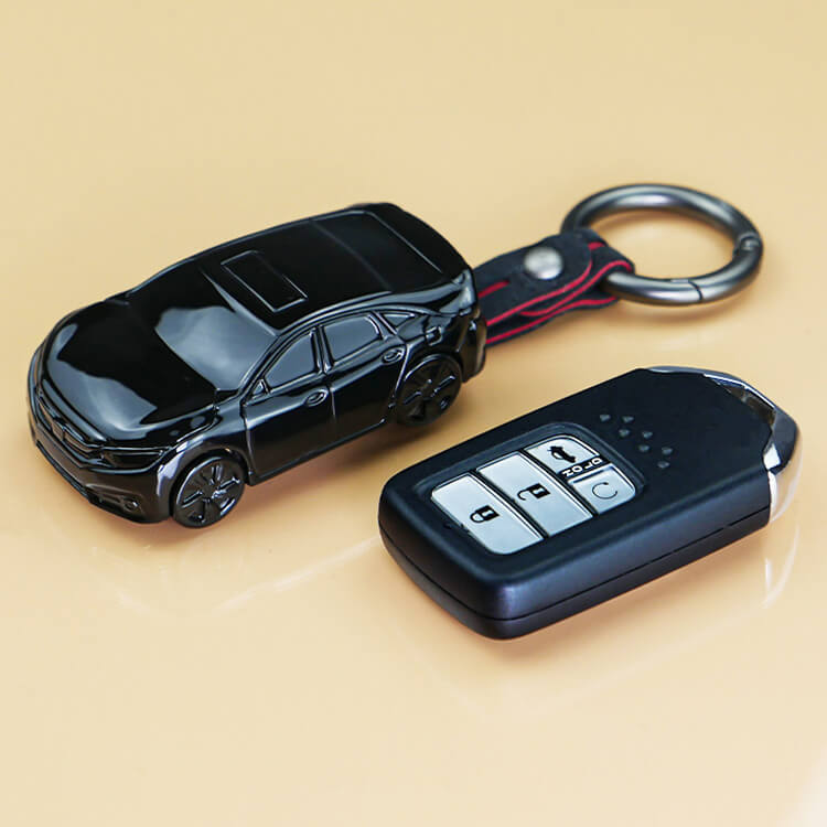 【ホンダ】ブラックメタリックスポーツカーキーケース〔Aタイプ〕