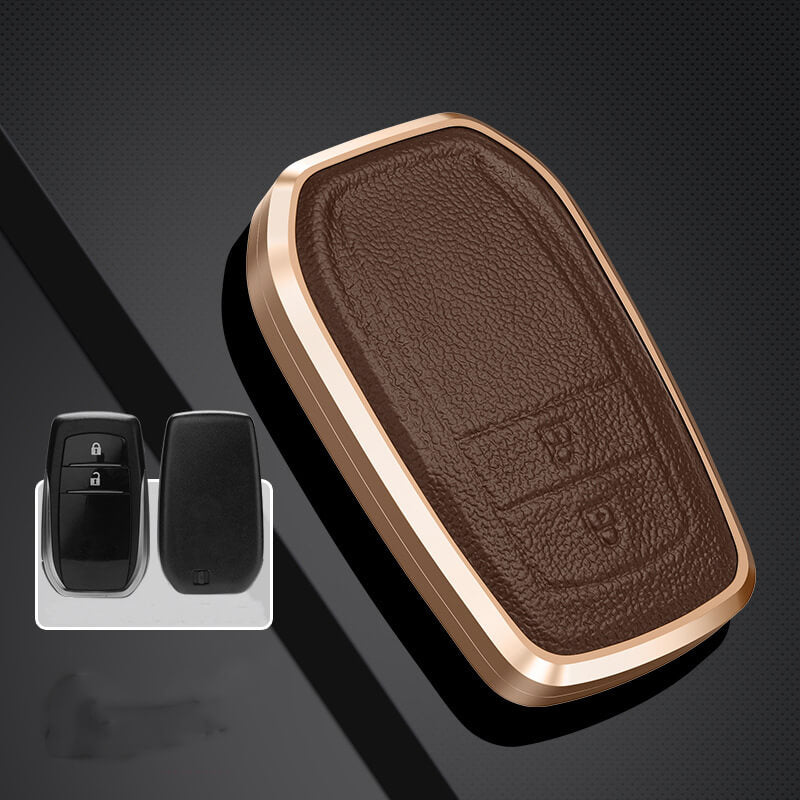 【トヨタ】メタルカバーレザーキーケース 〔Eタイプ〕