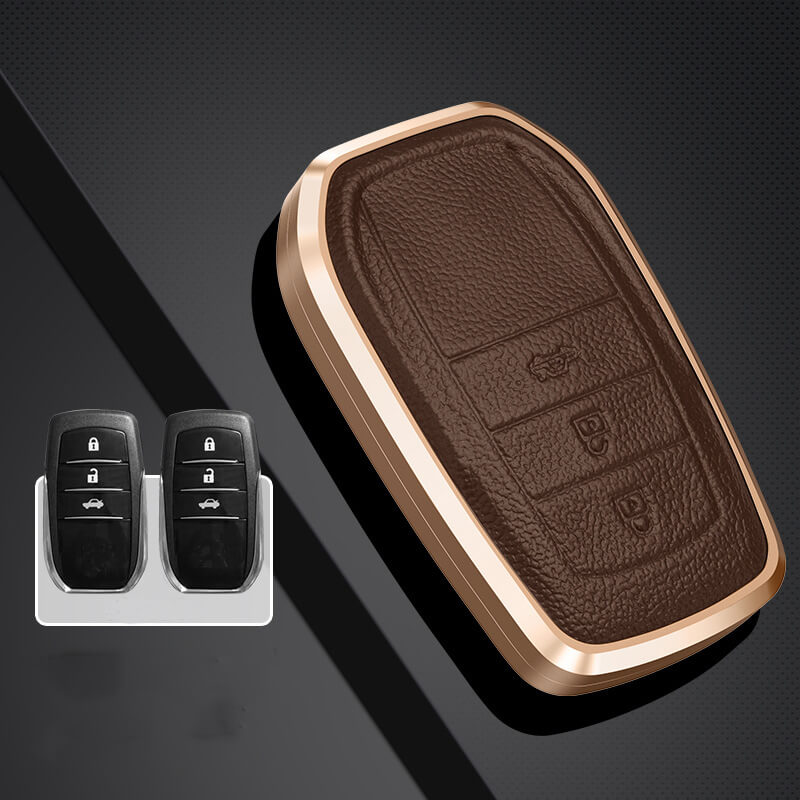 【トヨタ】メタルカバーレザーキーケース 〔Eタイプ〕