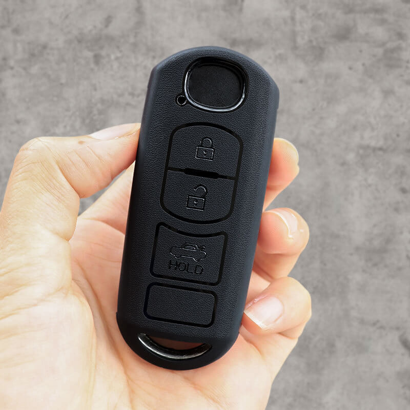 【マツダ】シンプルブラックキーケース 〔Aタイプ〕