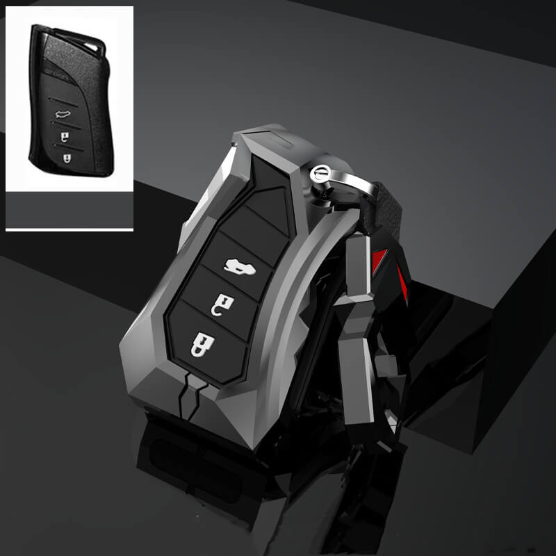 【レクサス】バックル付きメタルカバーキーケース 〔Aタイプ〕