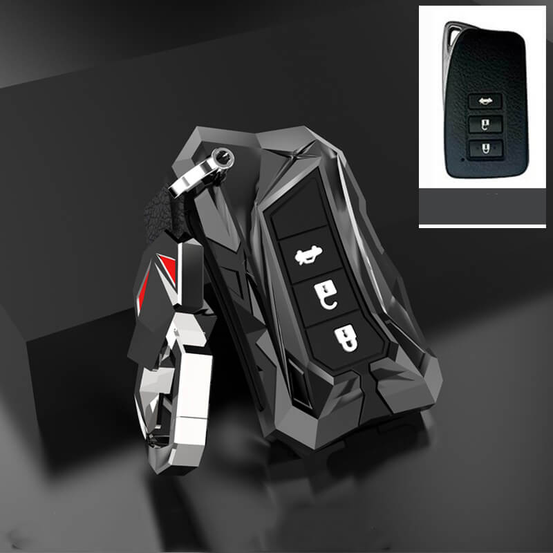 【レクサス】バックル付きメタルカバーキーケース 〔Bタイプ〕