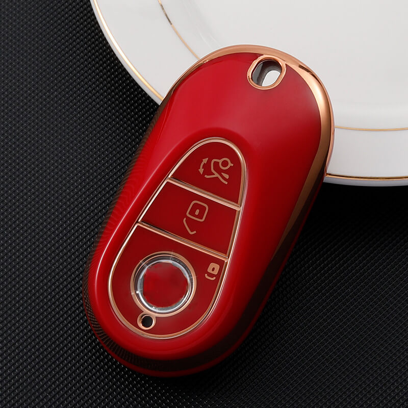 【ベンツ】TPUゴールドフレームキーケース 〔Aタイプ〕