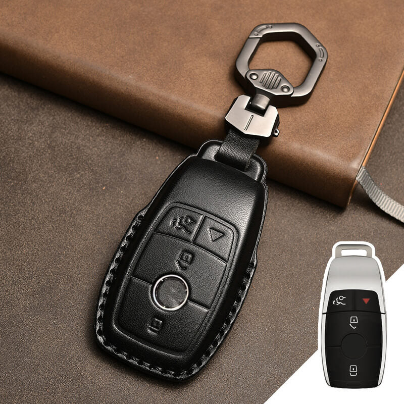 【ベンツ】キーリング付きレザーキーケース 〔Bタイプ〕