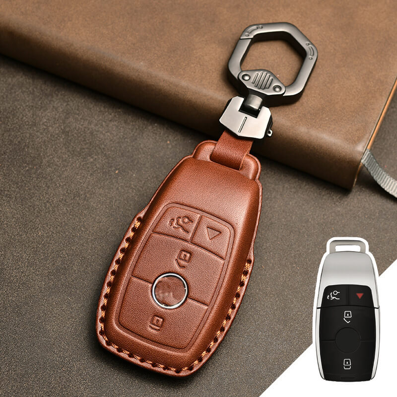 【ベンツ】キーリング付きレザーキーケース 〔Bタイプ〕