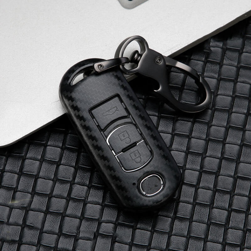 【マツダ】バックル付きブラックキーケース 〔Aタイプ〕