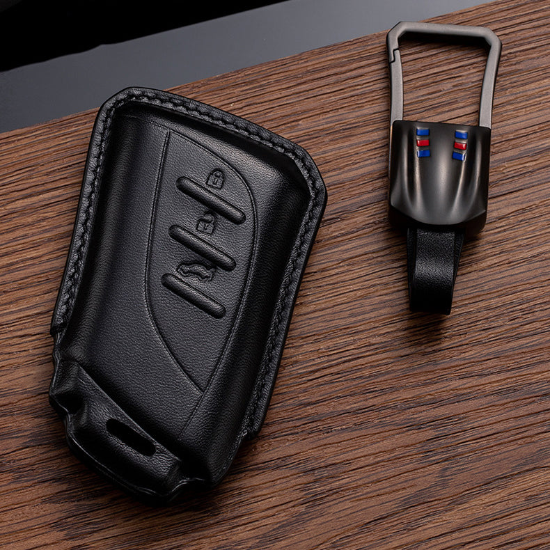 【レクサス】バックル付きレザーカバーキーケース 〔Aタイプ〕