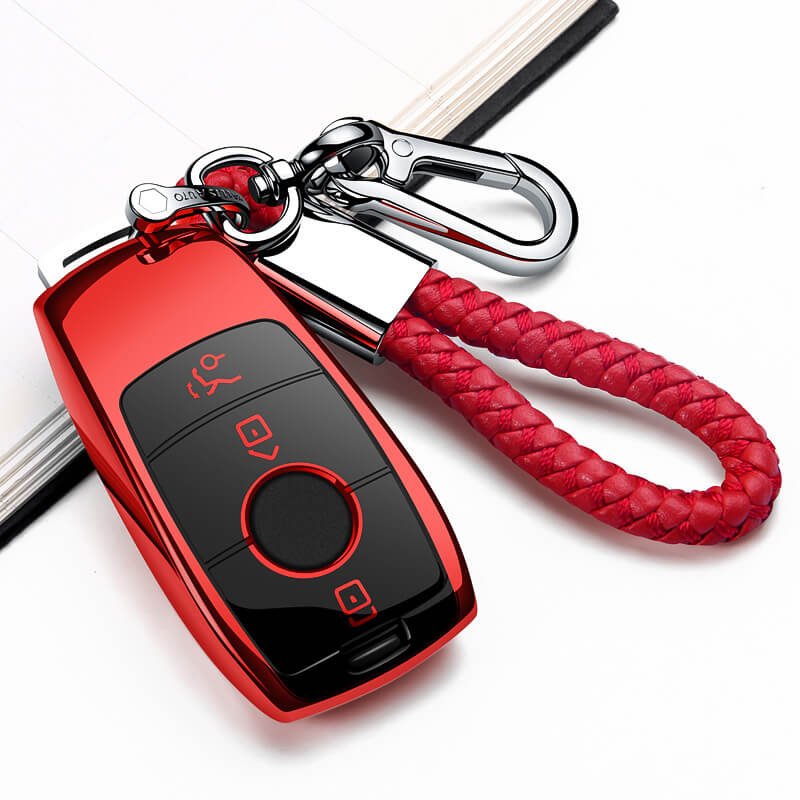 【ベンツ】ストラップ&バックル付きTPUキーケース 〔Bタイプ〕