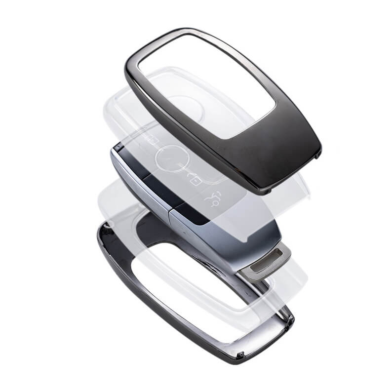 【ベンツ】ストラップ付き窓型メタルキーケース 〔Bタイプ〕