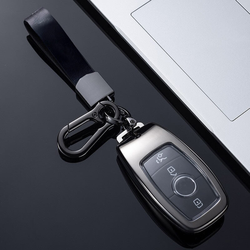 【ベンツ】ストラップ付き窓型メタルキーケース 〔Bタイプ〕