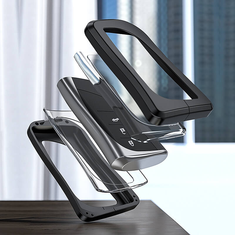 【レクサス】バックル付きクリアカバーキーケース 〔Aタイプ〕