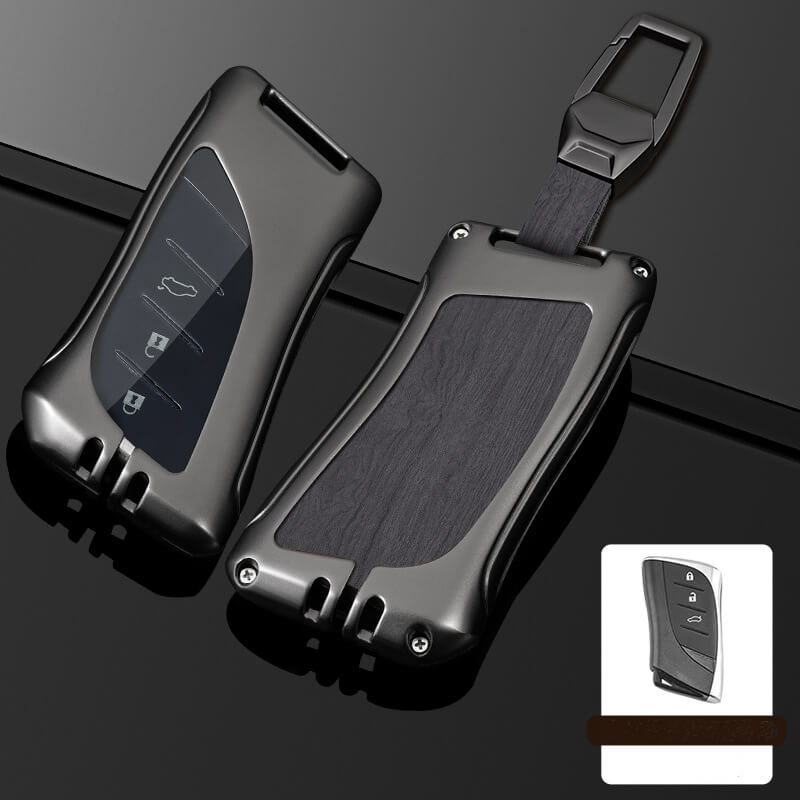 【レクサス】バックル付きブラックカバーキーケース 〔Aタイプ〕