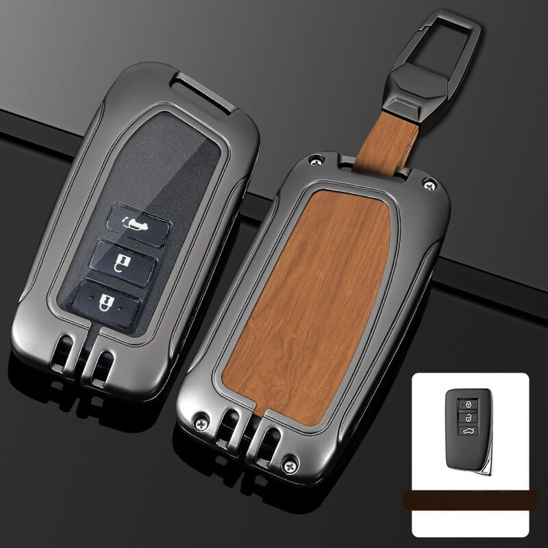 【レクサス】バックル付きブラックカバーキーケース 〔Bタイプ〕