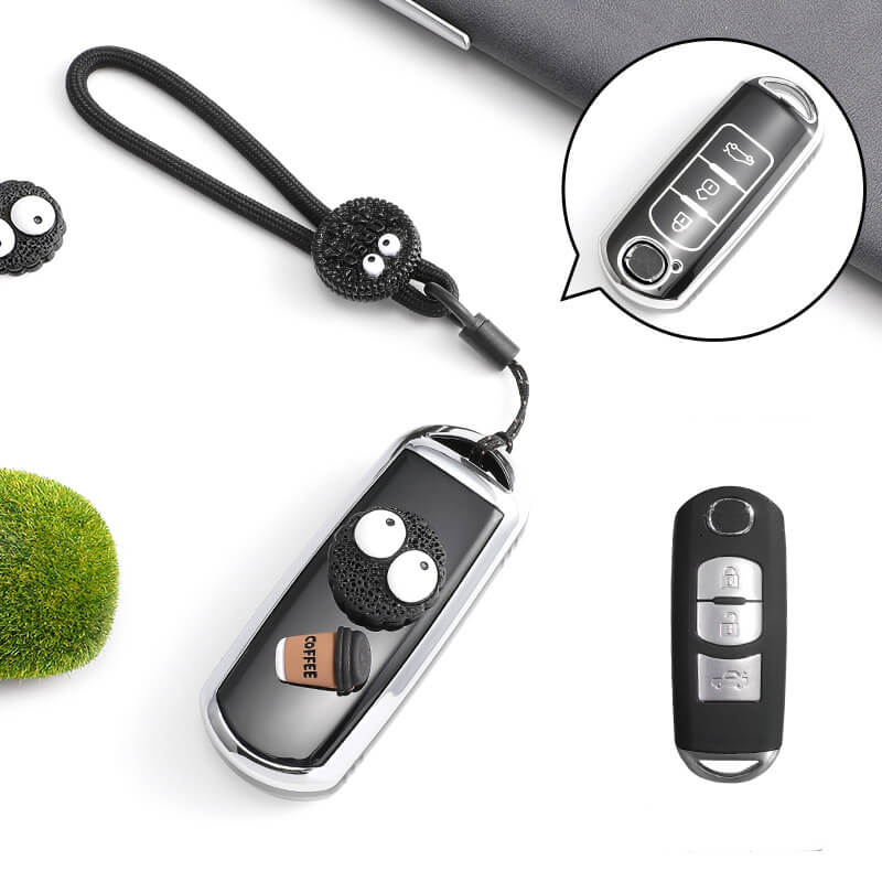 NEW【マツダ】ストラップ付きキャラカバーキーケース 〔Aタイプ〕