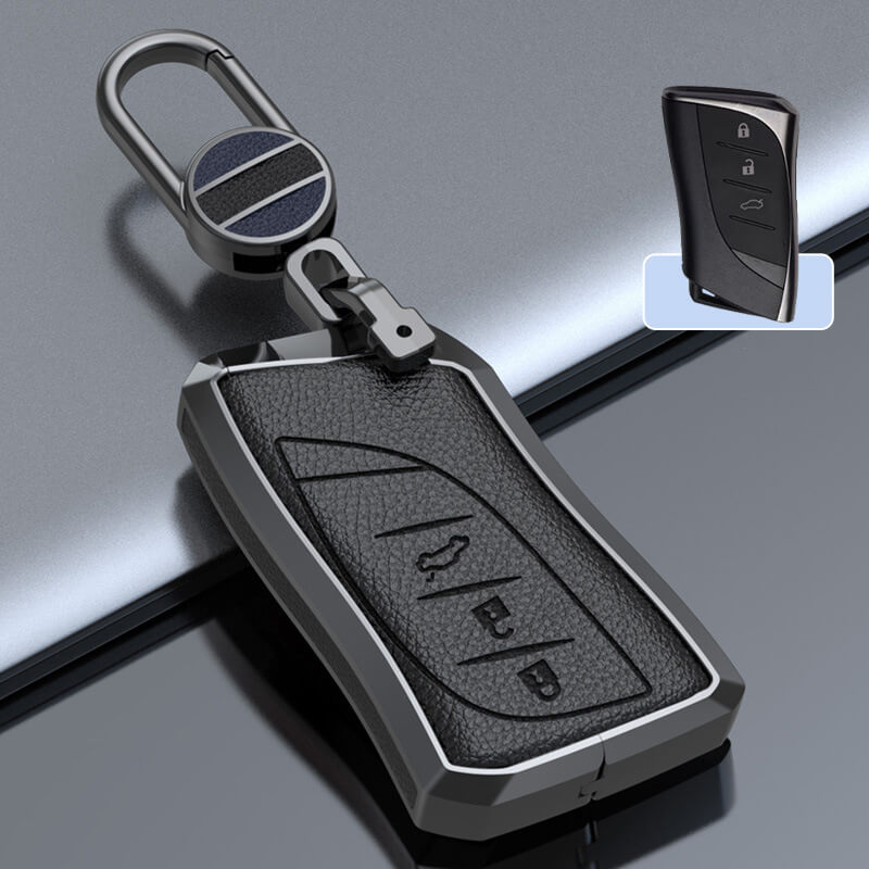 【レクサス】シルバーカバーレザーキーケース 〔Aタイプ〕