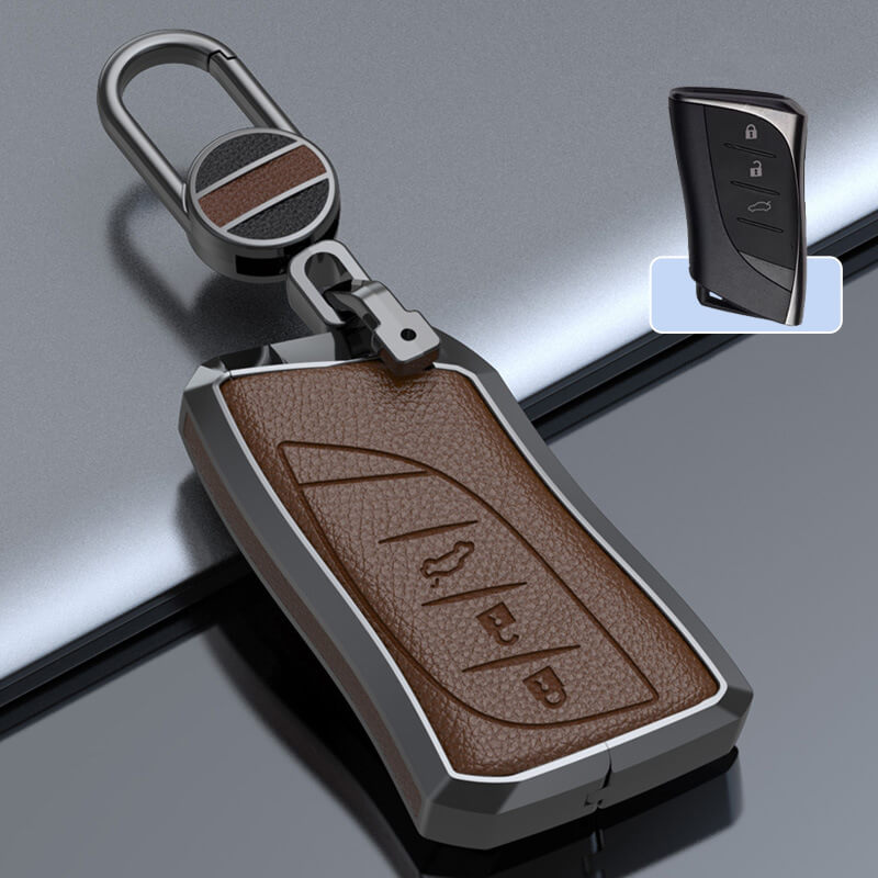 【レクサス】シルバーカバーレザーキーケース 〔Aタイプ〕