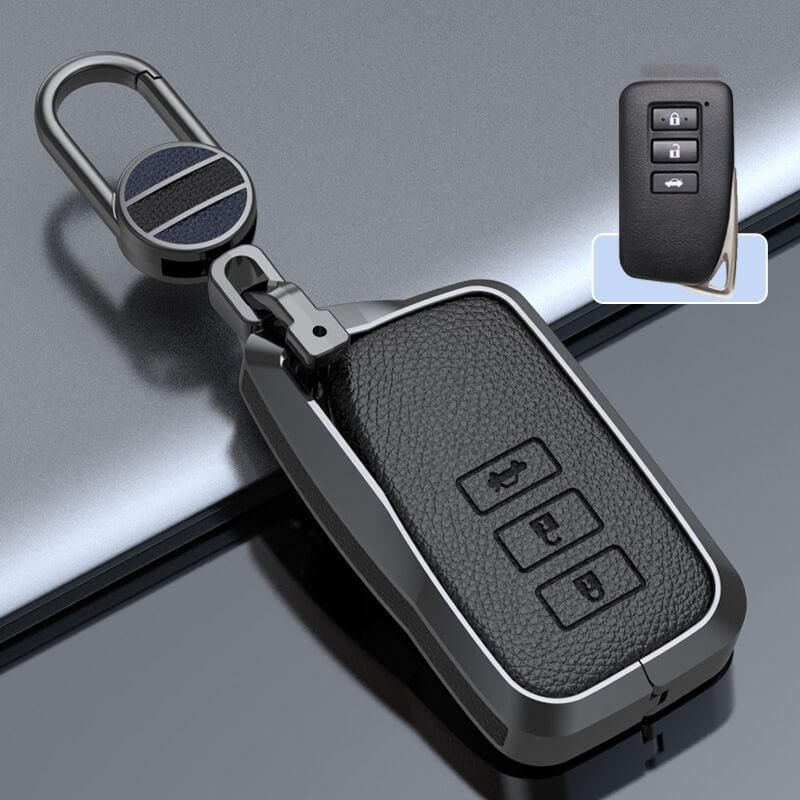 【レクサス】シルバーカバーレザーキーケース 〔Bタイプ〕