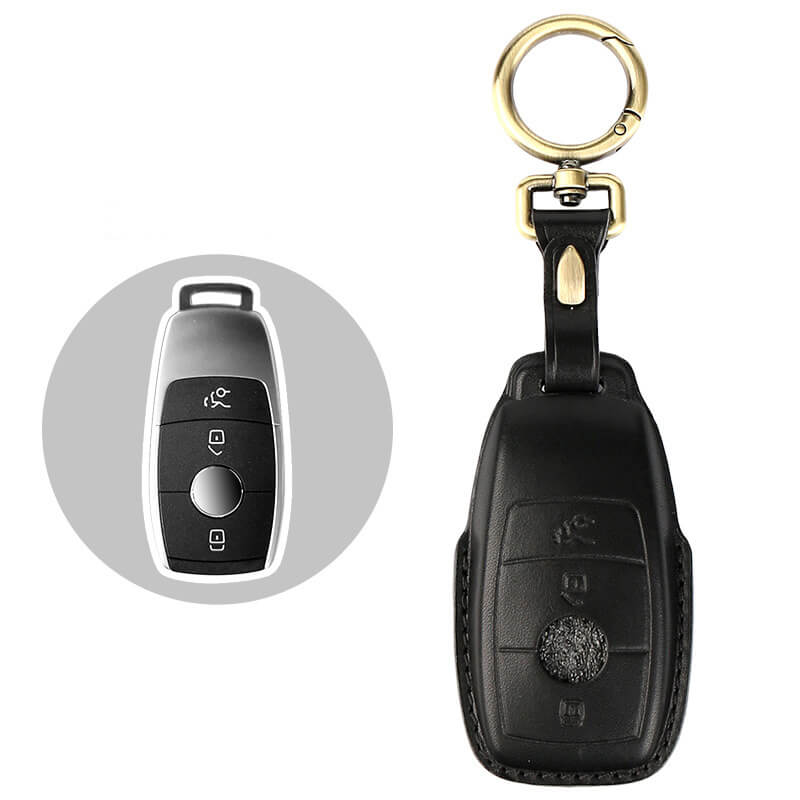 【ベンツ】ゴールドキーリングレザーキーケース 〔Bタイプ〕