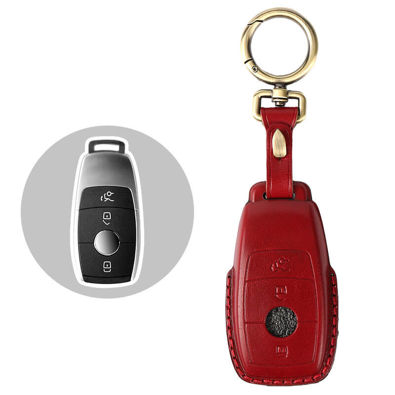 【ベンツ】ゴールドキーリングレザーキーケース 〔Bタイプ〕