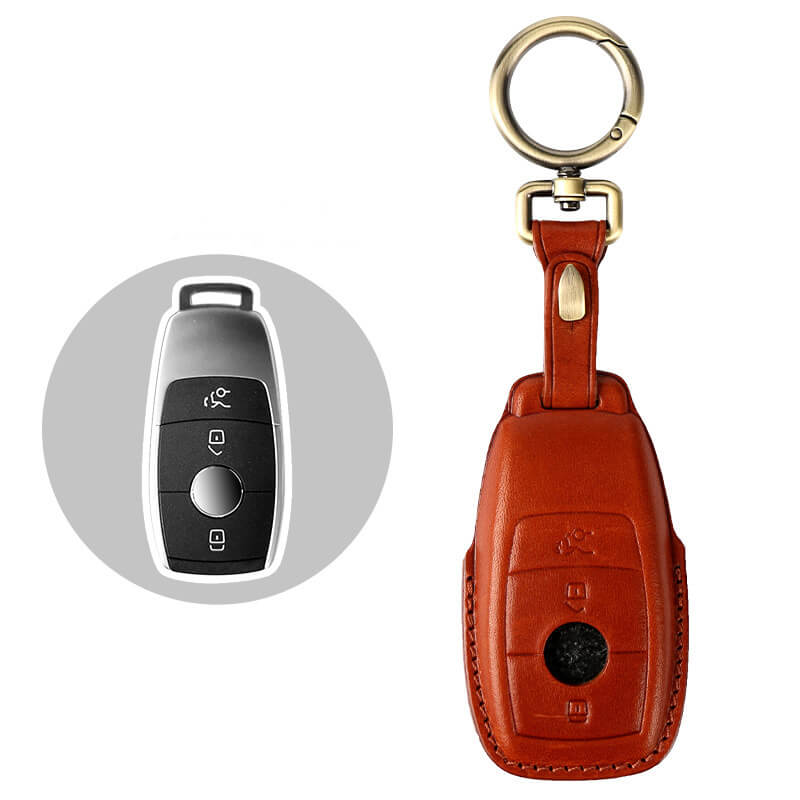 【ベンツ】ゴールドキーリングレザーキーケース 〔Bタイプ〕