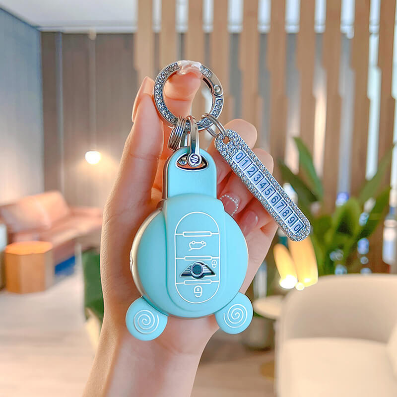 NEW【MINI】ナンバープレート&キーリング付きキーケース 〔Aタイプ〕