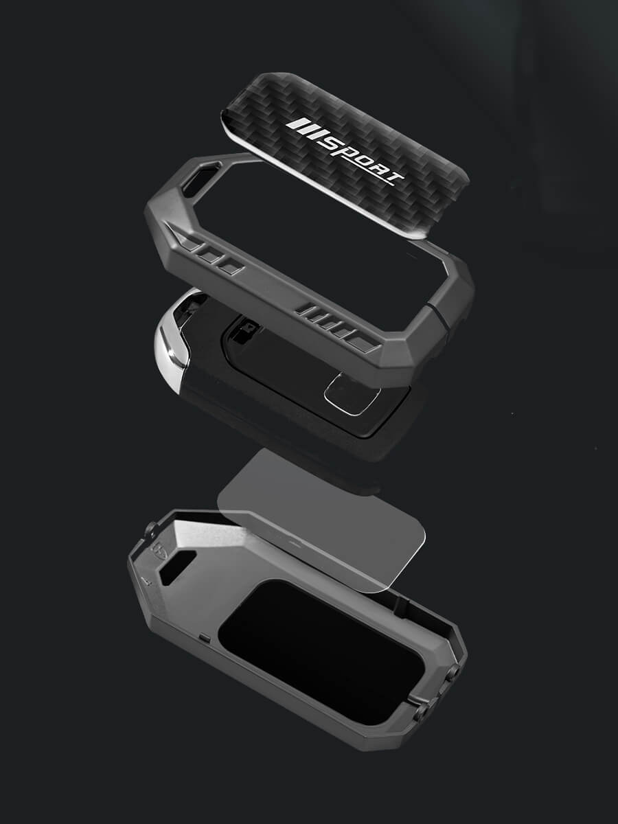 【ホンダ】バックル付き窓型メタルキーケース 〔Aタイプ〕