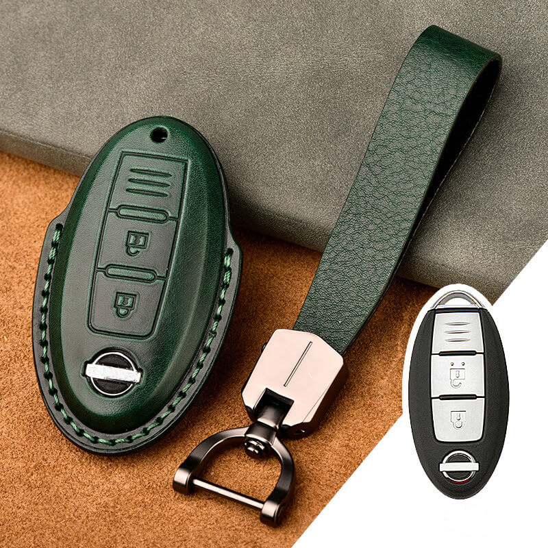 【日産】ストラップ付きシックレザーキーケース 〔Aタイプ〕