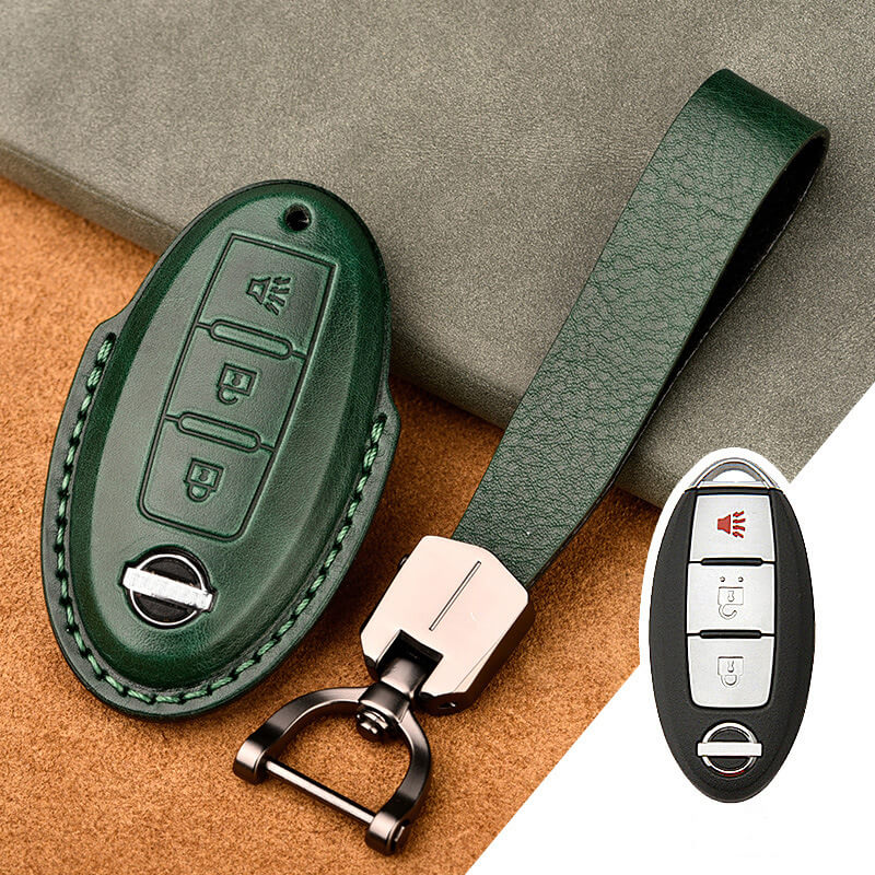 【日産】ストラップ付きシックレザーキーケース 〔Aタイプ〕