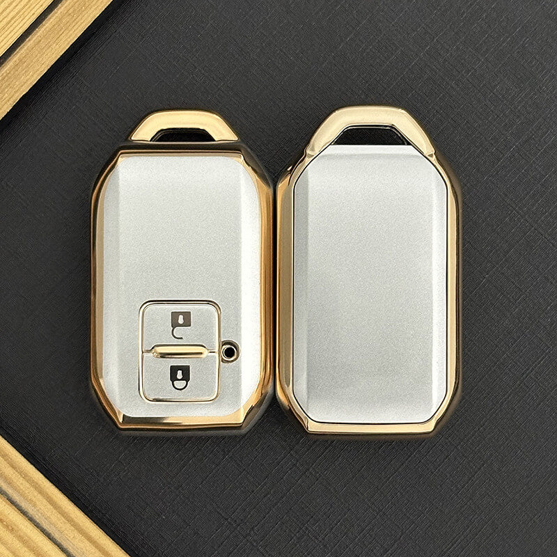 NEW【スズキ】ゴールドフレームホワイトキーケース 〔Bタイプ〕