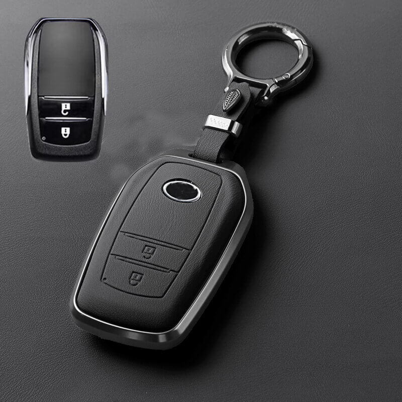 【トヨタ】キーリング付きブラックキーケース〔Eタイプ〕