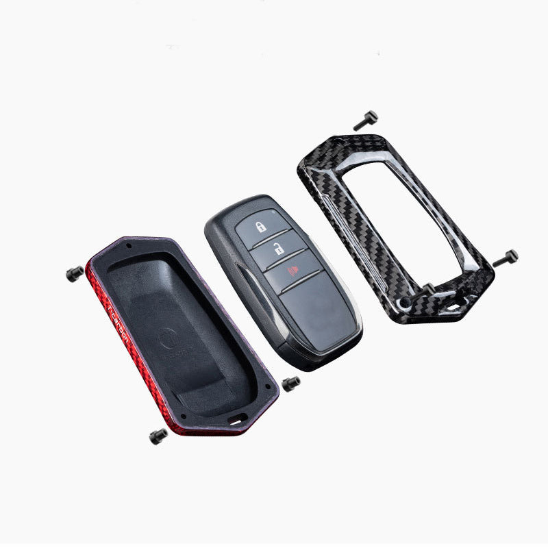 【トヨタ】【T-carbon】クリスタルシェイプ・ファイバーキーケース〔Eタイプ〕