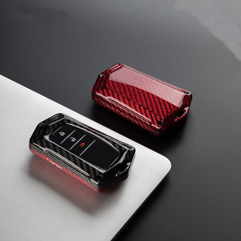 【トヨタ】【T-carbon】クリスタルシェイプ・ファイバーキーケース〔Eタイプ〕