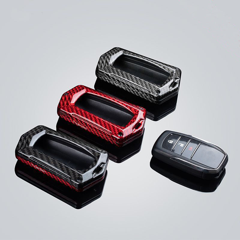 【トヨタ】【T-carbon】クリスタルシェイプ・ファイバーキーケース