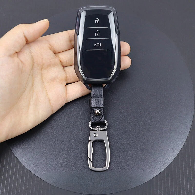 【トヨタ】バックル付きTPUスケルトンカバーキーケース〔Eタイプ〕