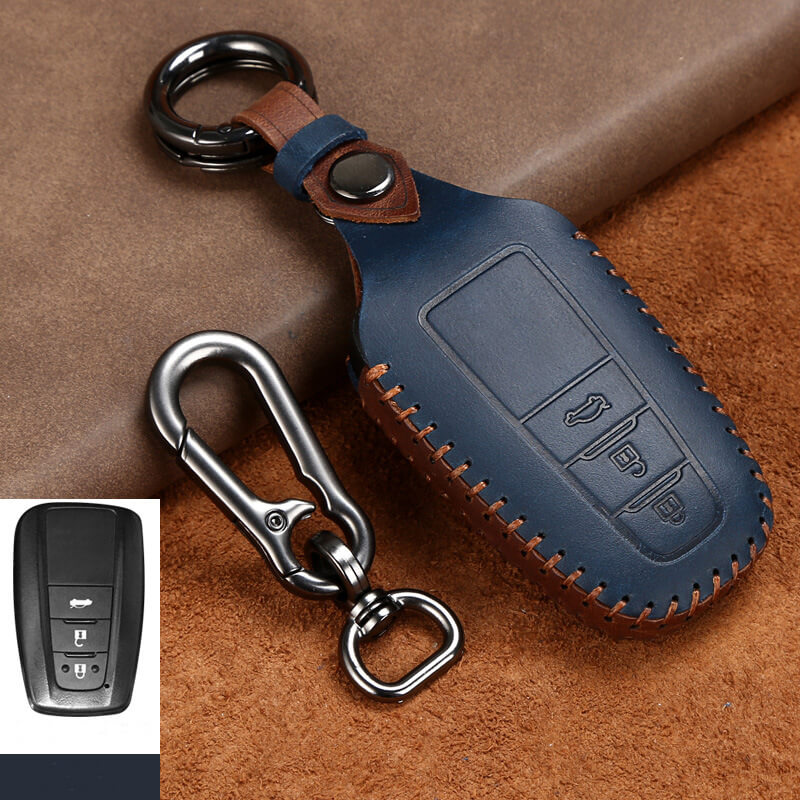 【トヨタ】キーリング&バックル付きレザースマートキーケース〔Fタイプ〕