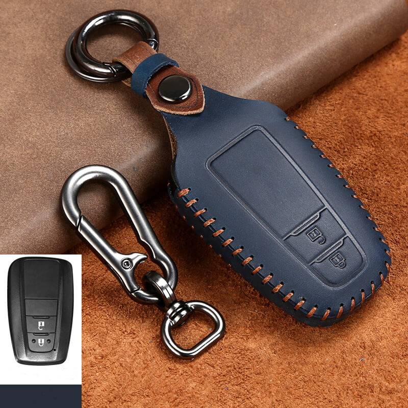 【トヨタ】キーリング&バックル付きレザースマートキーケース〔Fタイプ〕