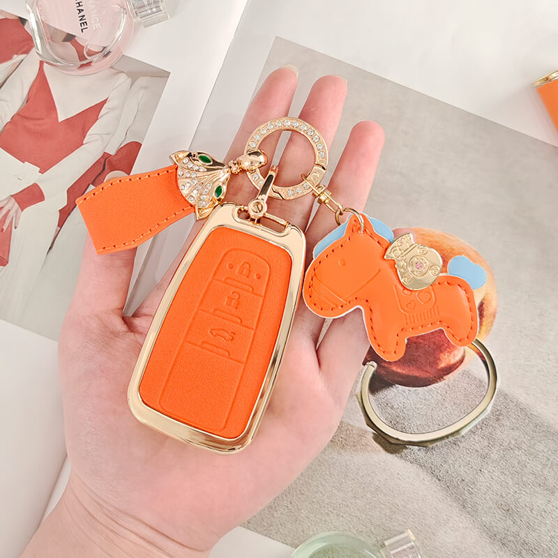 【トヨタ】ホース&キャットストラップキーケース〔Fタイプ〕